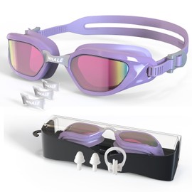 Whale Swim Goggles Adult Swim Goggles Anti Fog Swimming Goggles Wear Comfortable Polarizing Swimming Goggles For Men And Women(Violet)