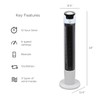 Genesis Powerful 43 Inch Oscillating Tower Fan with Max Air