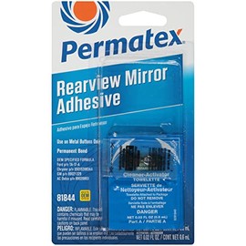Permatex Rearview Mirror Adhesive, Adhesive .3ml/Primer .6ml (81844)