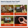 EAST OAK Compost Tumbler Outdoor, 43-Gal Dual Chamber Compost Bin