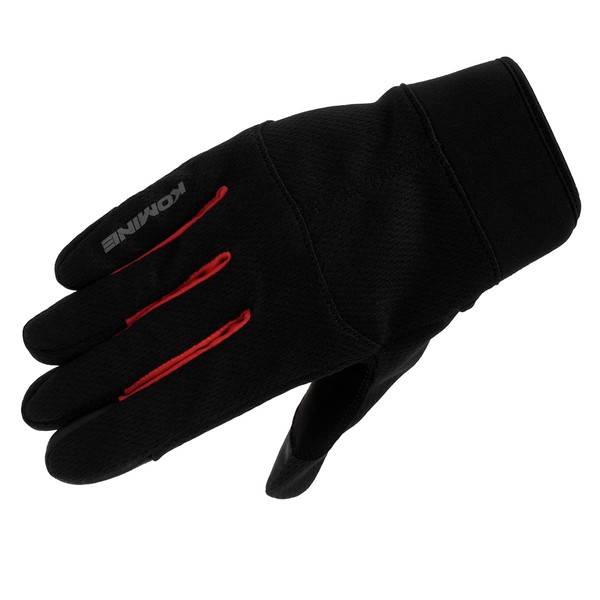 Komine GK-261 Motorcycle Riding Mesh Gloves GT Black Red L