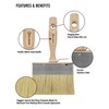 ROLLINGDOG Deck Stain Brush Set - Limewash Brush Wood Handle