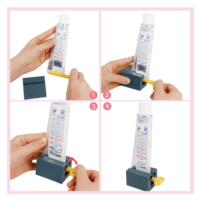 Andiker Pack of 2 Rolling Tube Toothpaste Squeezer, Toothpaste Dispenser