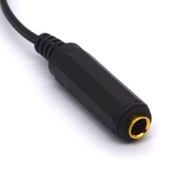 PIIHUSW 6.35mm to RCA Splitter Cable, Gold Plated 6.35 TRS Female to Dual RCA Male Stereo Audio Adapter Lead 25CM
