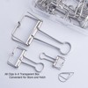18 Silver Wire Binder Clips and 20 Cute Paper Clips