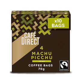 Cafédirect Coffee Bags Machu Picchu Fairtrade Arabica Coffee 10 x 7g