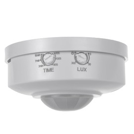 Maclean MCE314 PIR Motion Sensor for Indoor Mounting, Infrared Motion Detector 360° Detection Range, Range up to 6 m, Max Load 1200 W (Pack of 1)