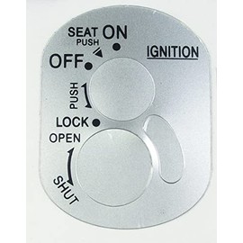 Shutter Key Cover, Aluminum Seal, HONDA Type, DIO AF34, AF56, AF57, AF63, Zoomer, Refresh Around AF58 Keys, Outside