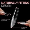 AILLSA Medium Square Nail Tips Soft Gel Full Cover Half