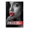 Plexon 24x36 Poster Frame, Large Picture Frame for Wall, Black