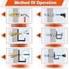 460PCS Self Drilling Drywall Anchors with Screws Kit,5-Sizes Metal Expansion