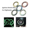 PolarLander Key Bezel Switch Cover Circle Sticker Aluminum Alloy Car