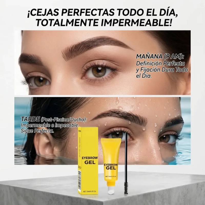 Gel Fijador Cejas Waterproof Efecto Laminado Cejas Brocha F