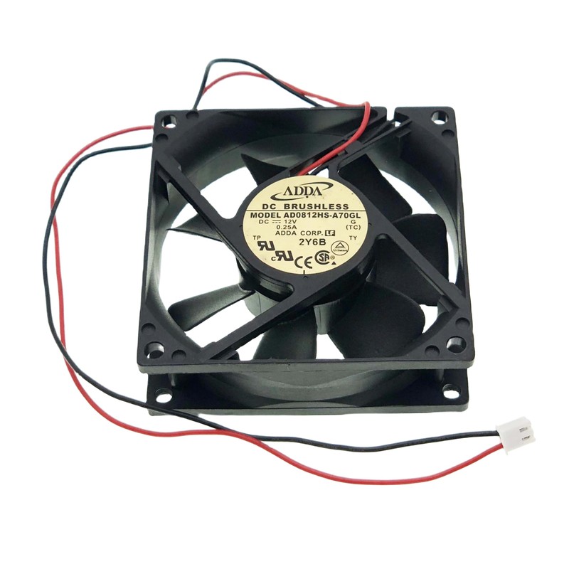 for ADDA AD0812HS-A70GL Cooling Fan, DC12V 0.25A 8025 Chassis Power