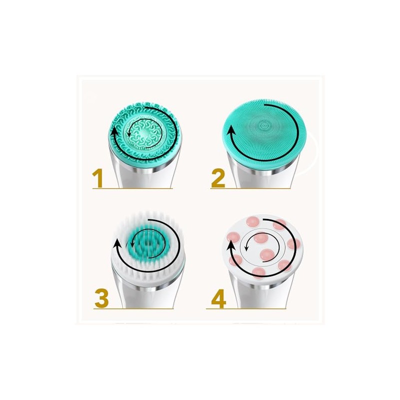 Lumineo Replacement Brush Heads, Replacement Heads for All Lumineo Cleaning