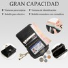 SYCYKA Cartera de Poliuretano para Mujer, Monedero Pequeña con Protección