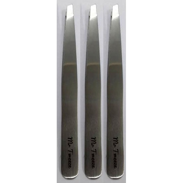 Mr Tweeze Original Stainless Steel Slant Tweezers (3 Pack)