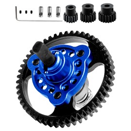 RCarmumb 53T Spur Gear Upgrades Part for Slash 4X4/VXL Stampede 4X4/VXL Rustler 4X4/VXL,53T Slipper Clutch Eliminator with Pinions Gears Set(15T 17T 19T),Hardened Steel RC Upgrades,#6878,Navy Blue