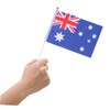 GRIRIW Australia Flag Mini Stick Flags 50 Pack Hand Held