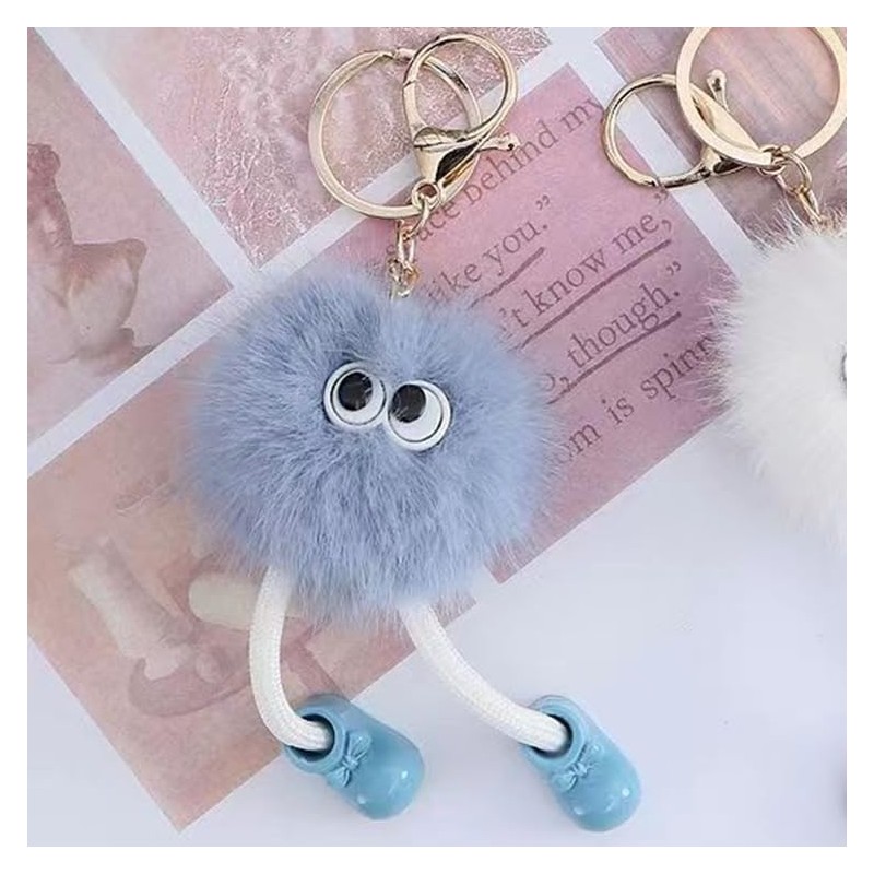 88flix Cute Keychain, Mofumofu Soft Plush Key Holder, Bag Charm,