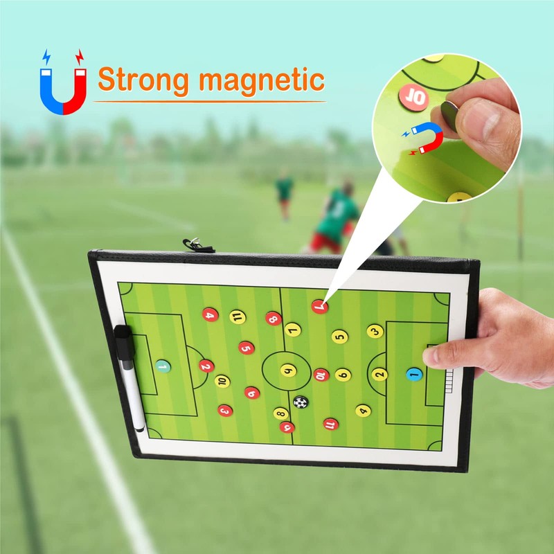 VolksRose Soccer Coaching Board, Soccer Tactics Board with Magnets and