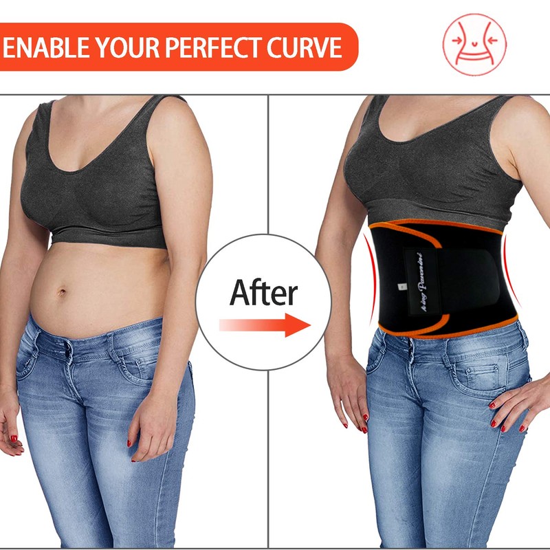 KingPavonini Waist Trainer Waist Trimmer Sweat Belt for Men Women