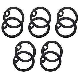 Tactical Rubber Dog Tag Silencers U.S. Military Army Navy Airsoft GI ID Durable (10 Silencers) (Black)