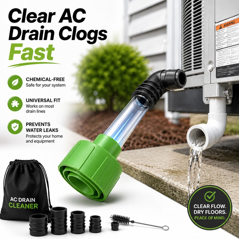 HVAC Drain Line Unclogger for AC Maintenance – Compressed Air