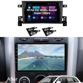 Unbranded 2Din Car Radio Audio Fascia Dash Panel Frame Kit For Suzuki Grand Vitara 2005-14
