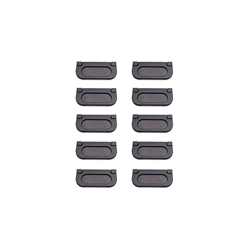 FarBoat 10Pcs Flush Cabinet Pulls Recessed Hidden Finger Pulls Handles