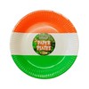 Lizzy 6Pcs St. Patrick's Day Tricolour Paper Plates 9 inch