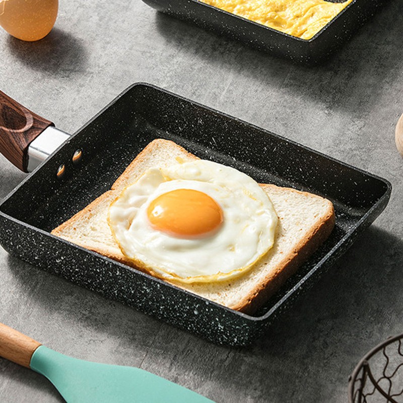 Breakfast Flat Pan Rectangle Non Stick Japanese Omelette Frying Pan