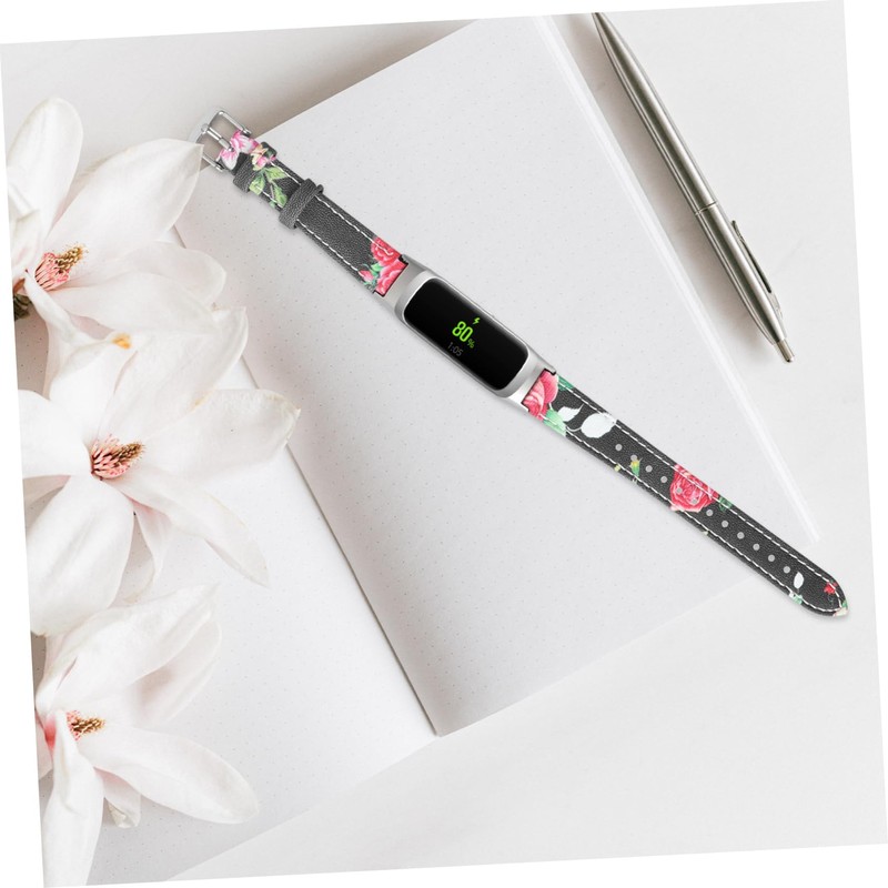 Levemolo Watch Strap for Fit Printed Pattern Leather Smartwatch Band