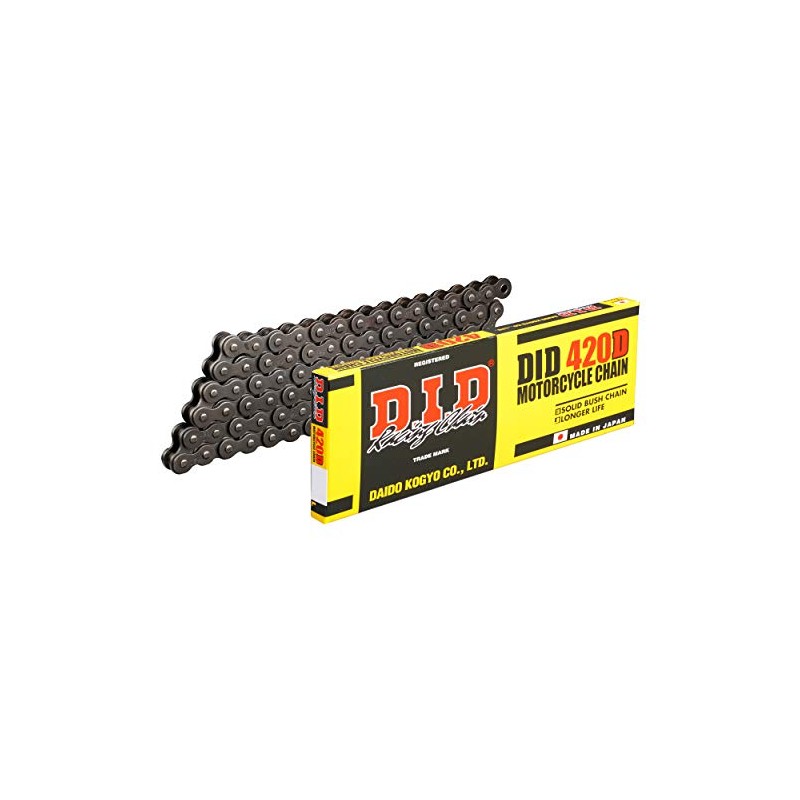 DID STANDARD CHAIN 420D/108 Links (), Open, with Clip Lock