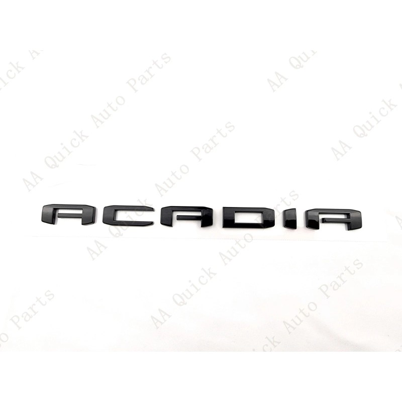 GMC 1PC Gloss Black Door Rear Tailgate Acadia Letter Emblem