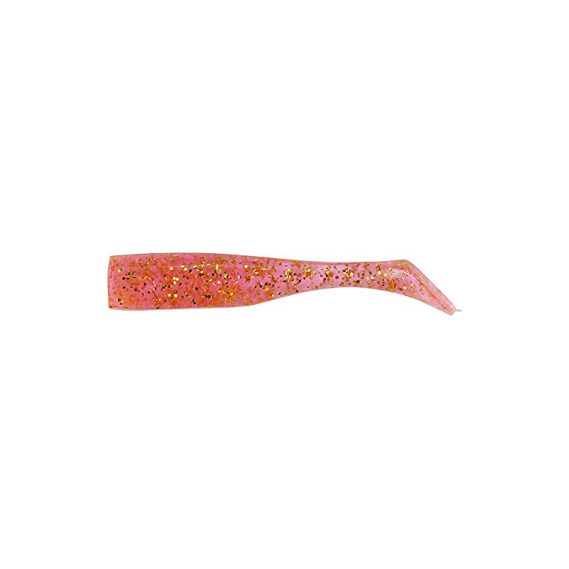 DUO Worm Beach Walker Howl Shad 4" Clear Pink Gold