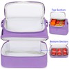 FlowFly Double Decker Cooler Insulated Lunch Bag Large Tote for