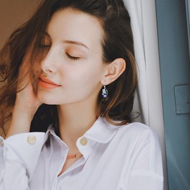 Butterfly/Mermaid/Spiders/Hummingbird/Cow/Wolf/Frog Earrings for Women, 925 Silver Flower Earrings, Animal Earrings, Gift for Women, Girls, Sterling Silver, Cubic Zirconia