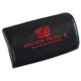 フジヤマ JUNCTION PRODUCE MISSIONS ネックパッド 刺繍ロゴ入り ブラックxレッド GM214714