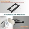Oudesi Black Toilet Paper Holder Wall Mount for Bathroom, Self