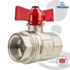 'Tecuro Brass Ball Valve – Size 1 Inch – DN