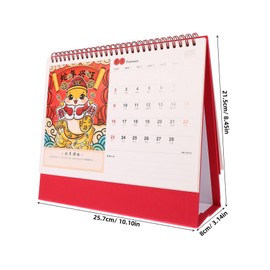 Operitacx Table Calendar Flipping Calendar Office Desk 2025 Planner Calendar Chinese Desk Planner Snake Calendar 2025 Desk Calendar