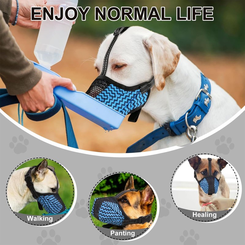 BDHYYM Muzzle for Dogs, Muzzle for Large Dogs, Adjustable Dog