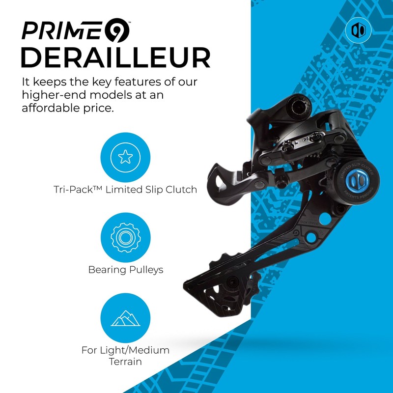 Box Three Prime 9 Wide Single Shift eBike Groupset: Unlock