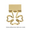 100pcs Flower Shape Binder Clips Strong Clamping Force Metal Cute