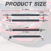 DREAMIZER 2× Universal Front Bumper Lip Support Splitter Rods adjustable
