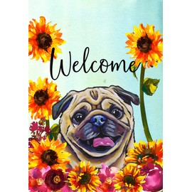 Pug Fawn - Best of Breed HHS Welcome Garden Flag