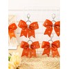 Tondiamo Cheer Bow Keychain Cheer Keychain with Rhinestones Cheerleader Keyrings