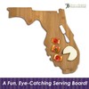 Totally Bamboo Florida State Shaped Serving & Cutting Board, Natural