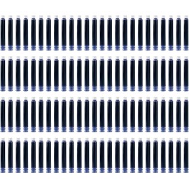 Genérico 100 Cartuchos de Tinta para Pluma estilográfica, Color Azul Oscuro, con diámetro Interior de 3,4 mm, para Oficina, Escuela, Estudiantes, papelería.